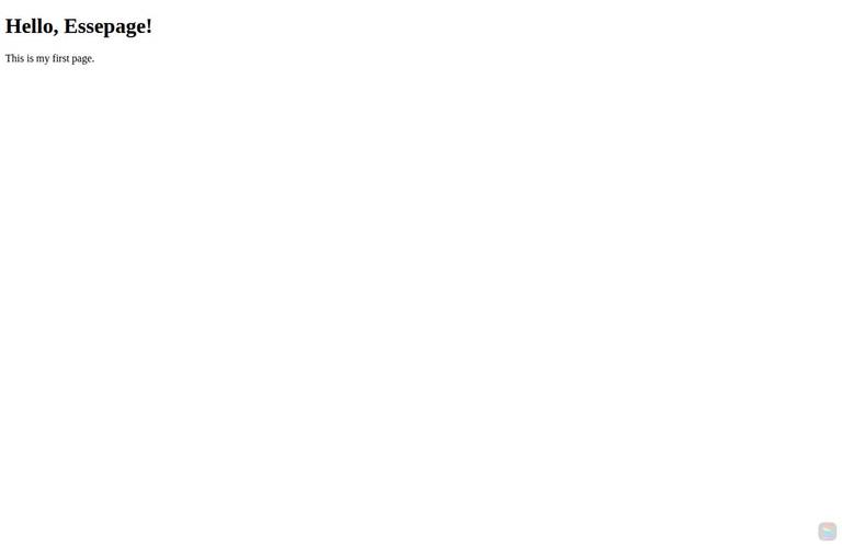 My First Webpage