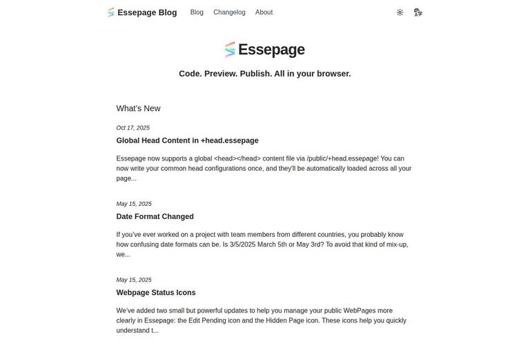 Essepage Blog